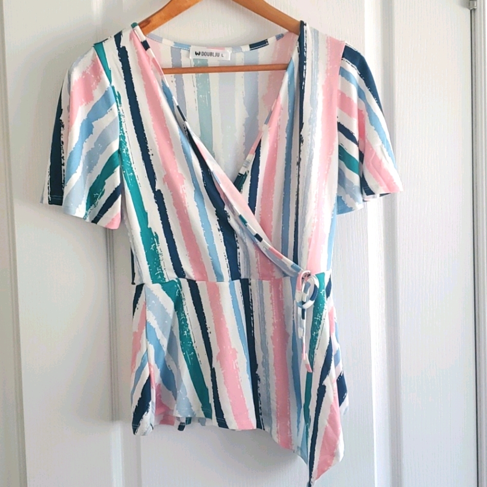 BNWOT wrap style tshirt